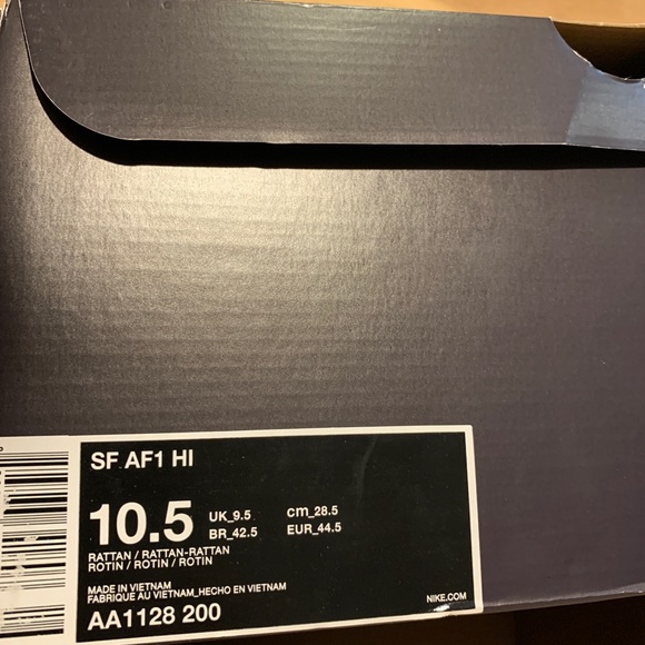 ❌Sold❌ Nike SF Air Force 1 Hi Rattan AA1128-200 - Picture 7 of 8